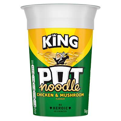 King Pot Noodle Chicken & Mushroom Flavour 114g King Pot Noodle Chicken & Mushroom Flavour 114g