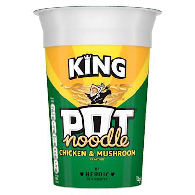 King Pot Noodle Chicken & Mushroom Flavour 114g King Pot Noodle Chicken & Mushroom Flavour 114g