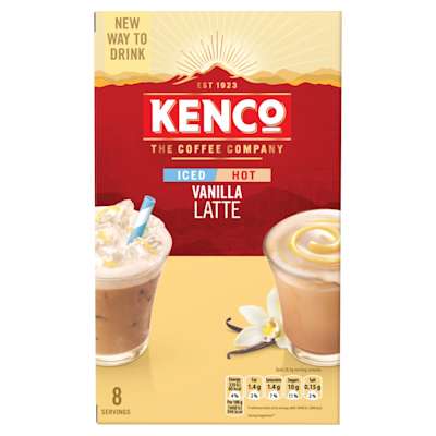 Kenco Iced/Hot Vanilla Latte 8 x 20.3g Kenco Iced/Hot Vanilla Latte 8 x 20.3g