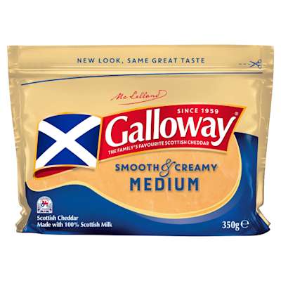 Galloway Medium Cheddar 350g Galloway Medium Cheddar 350g
