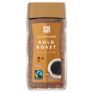 Co-op Fairtrade Gold Roast Freeze Dried Coffee 100g