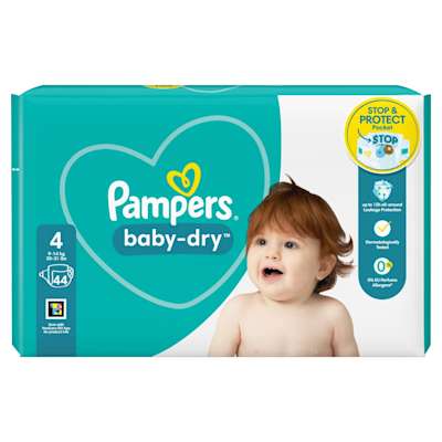 Pampers Baby Dry Essential Nappies Pack Size 4 Maxi 44s Pampers Baby Dry Essential Nappies Pack Size 4 Maxi 44s