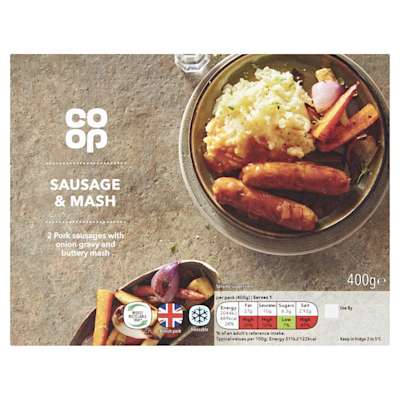 Co-op Classic Menu Sausage and Mash 400g Co-op Classic Menu Sausage and Mash 400g