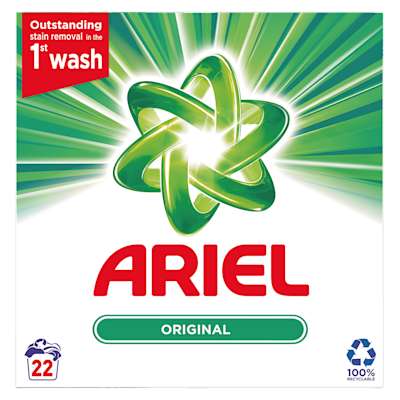Ariel Regular Powder 22 Washes 1.43kg Ariel Regular Powder 22 Washes 1.43kg