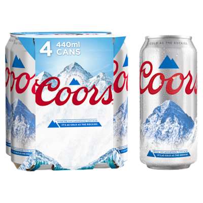 Coors Lager 4x440ml Coors Lager 4x440ml