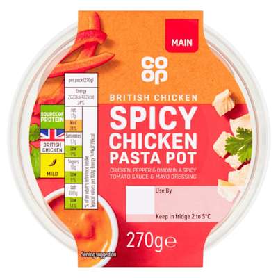 Co-op Spicy Chicken Pasta Pot 270g