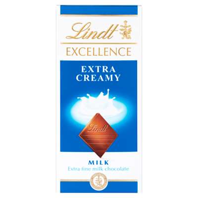 Lindt Excellence Milk Extra Creamy Chocolate Bar 100g Lindt Excellence Milk Extra Creamy Chocolate Bar 100g