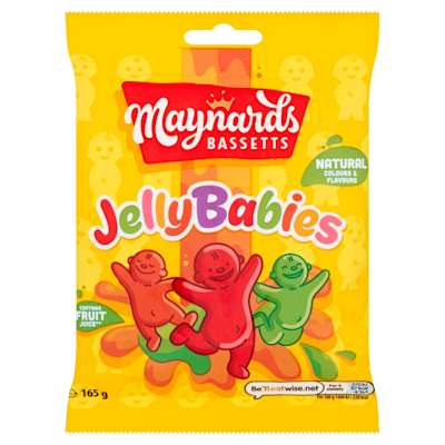 Maynards Bassetts Jelly Babies 165g Maynards Bassetts Jelly Babies 165g