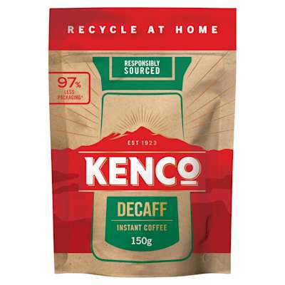 Kenco Decaff Instant Coffee Paper Refill 150g Kenco Decaff Instant Coffee Paper Refill 150g