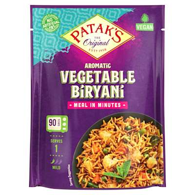 Pataks Vegetable Biryani 270g Pataks Vegetable Biryani 270g