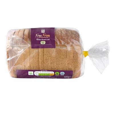 Co-op Free From White Sliced Loaf of Bread 500g Co-op Free From White Sliced Loaf of Bread 500g