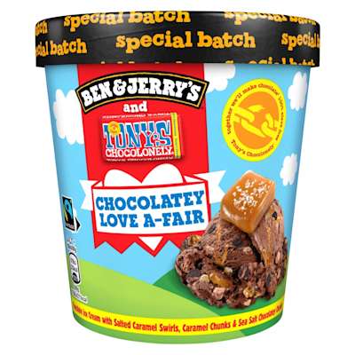 Ben & Jerry's Chocolatey Love a Fair Ice Cream Tub 465ml Ben & Jerry's Chocolatey Love a Fair Ice Cream Tub 465ml