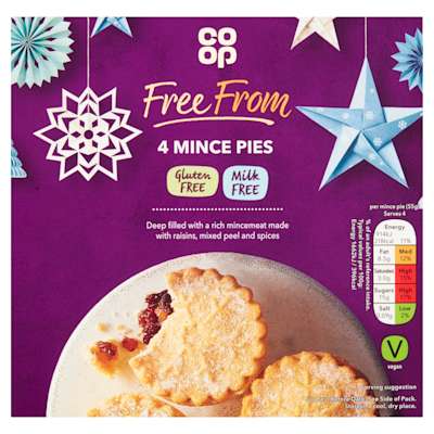Co-op Free From Mince Pies 4pk Co-op Free From Mince Pies 4pk