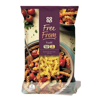 Co-op Free From Fusilli 500g - Gluten Free and Milk Free Co-op Free From Fusilli 500g - Gluten Free and Milk Free
