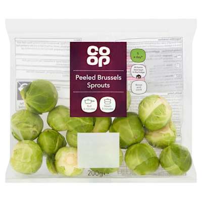 Co-op Brussels Peeled Sprouts 200g Co-op Brussels Peeled Sprouts 200g