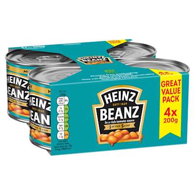 Heinz Beans 4pk 800g Heinz Beans 4pk 800g
