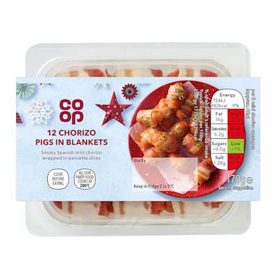 Co-op Chorizo Pigs in Blankets 170g Co-op Chorizo Pigs in Blankets 170g