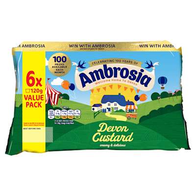 Ambrosia Devon Custard 6x120g Ambrosia Devon Custard 6x120g