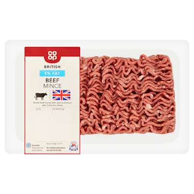 Co-op British 5% Beef Mince Co-op British 5% Beef Mince