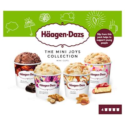Haagen Dazs Minicups Joy Collection 4 x 95ml Haagen Dazs Minicups Joy Collection 4 x 95ml