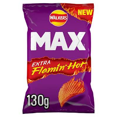 Walkers MAX Flamin’ Hot Crisps 130g Walkers MAX Flamin’ Hot Crisps 130g