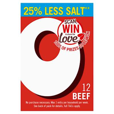 Oxo 12 Reduced Salt Beef Cubes 71g Oxo 12 Reduced Salt Beef Cubes 71g