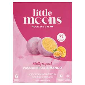 Little Moons Passionfruit & Mango Mochi 6 x 32g Little Moons Passionfruit & Mango Mochi 6 x 32g