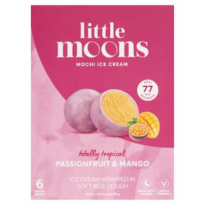 Little Moons Passionfruit & Mango Mochi 6 x 32g Little Moons Passionfruit & Mango Mochi 6 x 32g