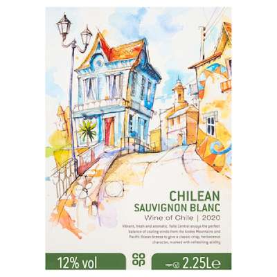 Co-Op Chilean Sauvignon Blanc 2.25ltr Co-Op Chilean Sauvignon Blanc 2.25ltr