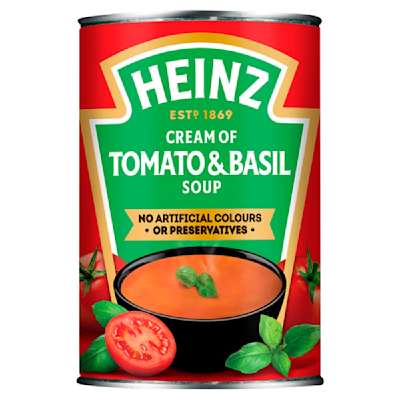 Heinz Classic Cream Of Tomato & Basil Soup 400g Heinz Classic Cream Of Tomato & Basil Soup 400g