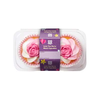 Co-op 'Love You Berry Much' Cupcakes 2 Pack Co-op 'Love You Berry Much' Cupcakes 2 Pack