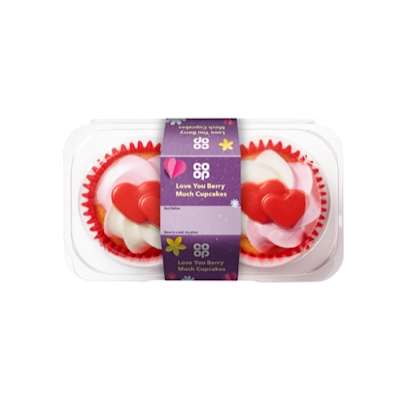 Co-op 'Love You Berry Much' Cupcakes 2 Pack Co-op 'Love You Berry Much' Cupcakes 2 Pack