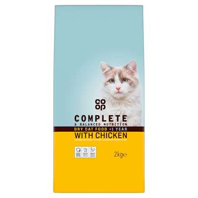 Co-op Dry Adult Cat Food with Chicken 2kg Co-op Dry Adult Cat Food with Chicken 2kg