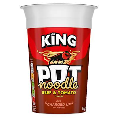 King Pot Noodle Beef & Tomato 114g King Pot Noodle Beef & Tomato 114g