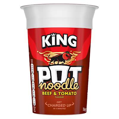 King Pot Noodle Beef And Tomato 114g King Pot Noodle Beef And Tomato 114g