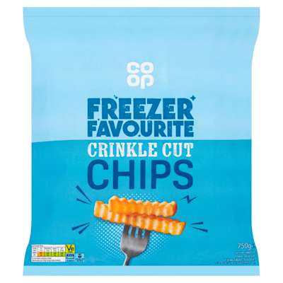 Co-op Crinkle Cut Chips 750g Co-op Crinkle Cut Chips 750g