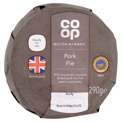 Co-op Melton Mowbray Pork Pie 290g Co-op Melton Mowbray Pork Pie 290g