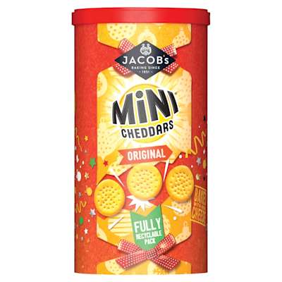 Jacob's Mini Cheddars Original Drum 260g Jacob's Mini Cheddars Original Drum 260g