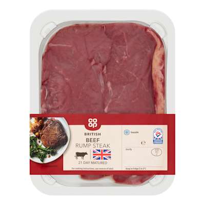 Co-op British Beef Rump Steak 227g Co-op British Beef Rump Steak 227g