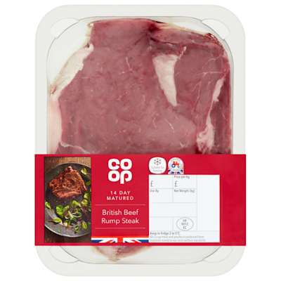 Co-op British Beef Rump Steak 227g Co-op British Beef Rump Steak 227g
