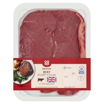 Co-op British Beef Rump Steak 227g Co-op British Beef Rump Steak 227g