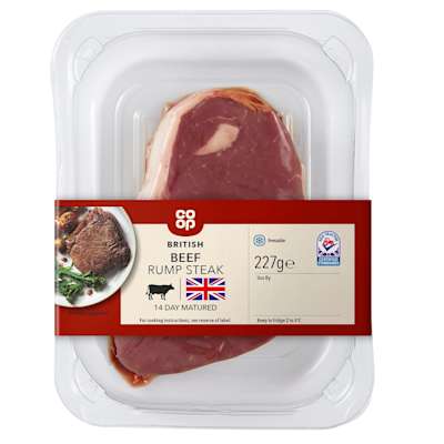 Co-op British Beef Rump Steak 227g Co-op British Beef Rump Steak 227g