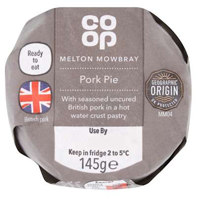 Co-op Melton Mowbray Pork Pie 145g Co-op Melton Mowbray Pork Pie 145g