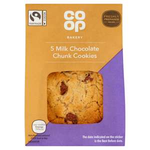 Co-op Milk Chocolate Chip Cookie 5s Co-op Milk Chocolate Chip Cookie 5s