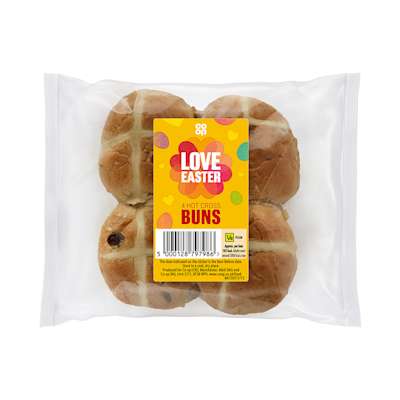 Co-op Hot Cross Buns 4s Co-op Hot Cross Buns 4s