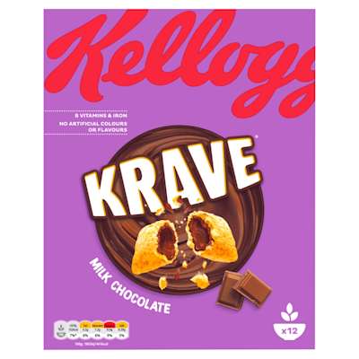Kellogg's Krave Milk Chocolate 375g Kellogg's Krave Milk Chocolate 375g