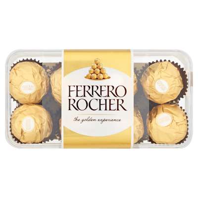 Ferrero Rocher Chocolate Pralines Gift Box of Chocolate 16 Pieces 200g Ferrero Rocher Chocolate Pralines Gift Box of Chocolate 16 Pieces 200g