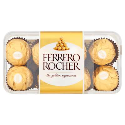 Ferrero Rocher Chocolate Pralines Gift Box of Chocolate 16 Pieces 200g Ferrero Rocher Chocolate Pralines Gift Box of Chocolate 16 Pieces 200g