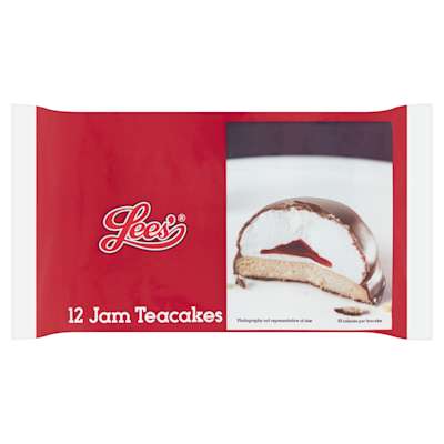 Lees 12 Jam teacakes 220g Lees 12 Jam teacakes 220g