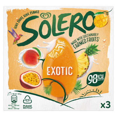 Wall's Solero Exotic Ice Cream 3x90ml